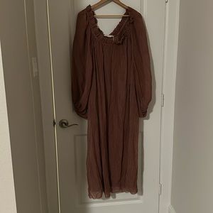 Tory Burch Ruffle Neck Dress, Size XL, New with tags